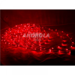Wąż świetlny LED czerwony lampki choinka zew 20m-51555