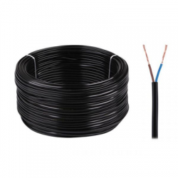 Kabel elektryczny OMYp 2x0,5 300/300V czarny 100m-53652