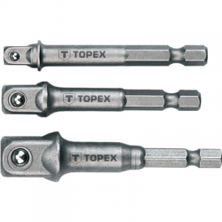 Redukcja adapter do wkrętarki 1/4" 3/8" 1/2" Topex-54281