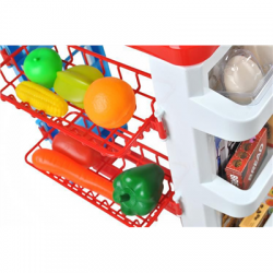 Sklep supermarket stragan kasa dla dzieci koszyk-54606