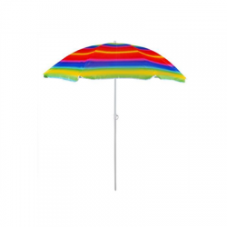 Parasol plażowy kolorowy fi 170cm wys 115-185cm-55950