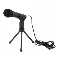 Mikrofon przewodowy ze statywem jack 3,5mm-55989