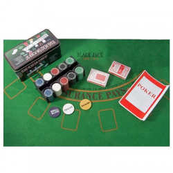 Zestaw do pokera poker 200 żetonów Texas Holdem-56303