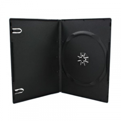 Pudełko CD DVD 1 plyta slim 7mm czarne-56392