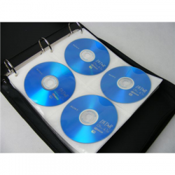 Etui organizer na płyty 256 CD DVD nylon czarny-57460