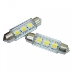 Żarówki LED SV8,5 12V 5W 3xSMD białe 2szt-57512