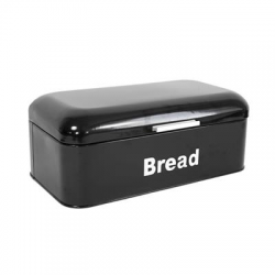 Pojemnik na pieczywo chlebak metalowy czarny-57586