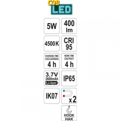 Lampa 5W do dobierania kolorów dla lakierników-58237