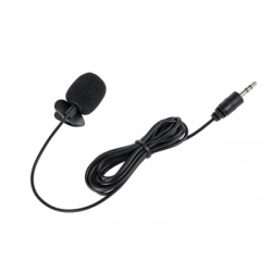 Mikrofon pojemnościowy z klipsem jack 3,5 kabel 2m-58380