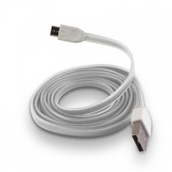 Kabel USB microUSB płaski 1m biały Forever-59317