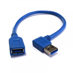 Kabel przedłużacz portu USB 3.0 kąt prawy 23cm-59907