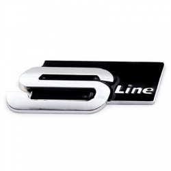 Emblemat napis S-LINE 8,3x3cm Audi czarny-60150