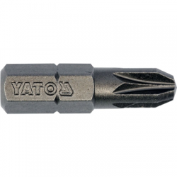 Bity końcówki wkrętakowe 1/4 25mm pz3 10szt Yato-60469
