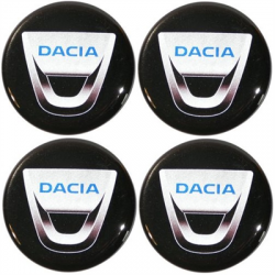 Naklejki na kołpaki emblemat Dacia 50mm sil-61452
