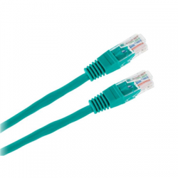 Kabel UTP 8c CCA Patchcord 0,5m zielony-63653
