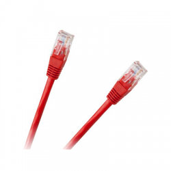 Kabel UTP 8c CCA Patchcord cat.6e 0,5m czerwony-63666
