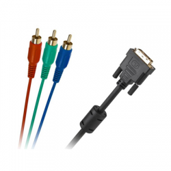 Kabel DVI (24+5) - 3xRCA chinch 1.8M -63927
