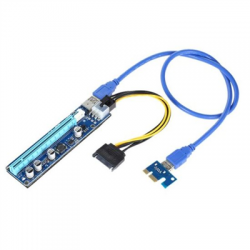 Taśma Riser USB3.0 PCI-E PCI 1x-16x 6PIN SATA 008C-65435