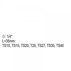 Klucze Torx trzpieniowe kpl TS10-TS40 7szt Yato-65661