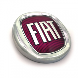 Emblemat logo znaczek Fiat 120mm czerwony-66536