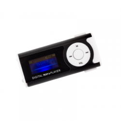Odtwarzacz MP3 LCD radio latarka słuchawki czarny-66695