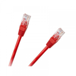 Kabel patchcord UTP 8c wtyk-wtyk 1,5m CCA czerwony-67430