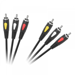 Kabel 3RCA-3RCA 3m chinch Cabletech Eco-Line-67435