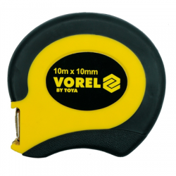 Miara zwijana stalowa 20m żółto-czarna Vorel 12502-67542