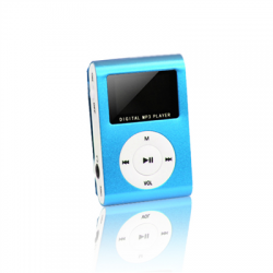 Odtwarzacz MP3 LCD MicroSD 32GB niebieski SETTY-68345