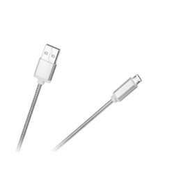 Kabel USB - micro USB M-Life nylon biały M-LIFE-69585