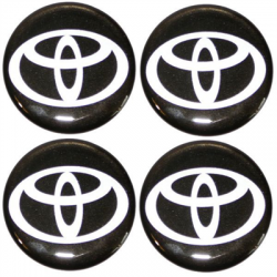 Naklejki na kołpaki emblemat Toyota 45mm sil czar-69827