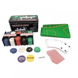 Zestaw do pokera poker TEXAS 200 żetonów-70093