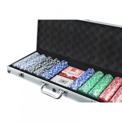 Zestaw do pokera poker 500 żetonów walizka-70099