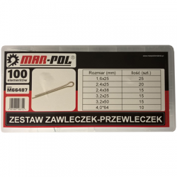 Zawleczki-przewleczki zestaw 100szt-70330