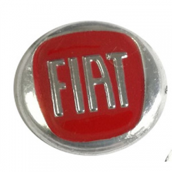 Naklejka na kluczyk pilot FIAT 15mm czerwony alu-70469