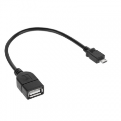 Kabel USB gniazdo A - wtyk micro USB 20cm-73973