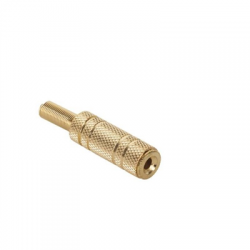 Gniazdo Jack 3.5mm metal kabel gold 1szt-73980