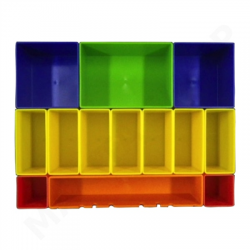 Wkład z kolorowymi pudełkami Makpac Makita P-83652-74246