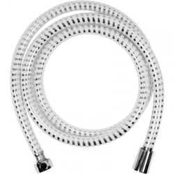 Wąż prysznicowy 2.0m PVC chrom biały Fala-76594