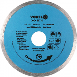 Tarcza diamentowa 115 mm segment ciągły Vorel-77286