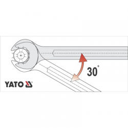 Klucz płasko-oczkowy z polerowaną główką 8mm Yato-78034