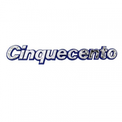 Emblemat znaczek logo napis Cinquecento 230x40mm-78175