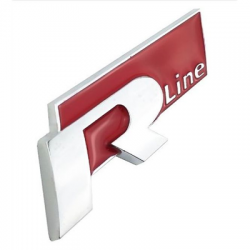 Emblemat znaczek logo napis Rline 55x25mm czerwony-78178