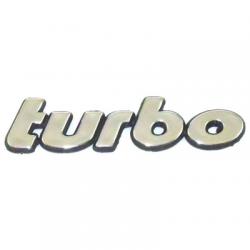 Emblemat znaczek logo napis turbo 110x27mm-78193