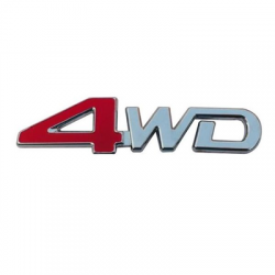 Emblemat znaczek logo napis 4WD 128x32mm-78208