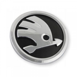 Emblemat znaczek logo SKODA 83mm czarny mat-78561