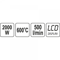 Opalarka 2000W 70-600°C LCD Yato YT-82293-78855
