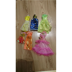 Lalki Barbie 6sztuk sukienki ubranka-80334