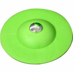 Korek z sitkiem silikonowy 100mm zielony Fala-81812