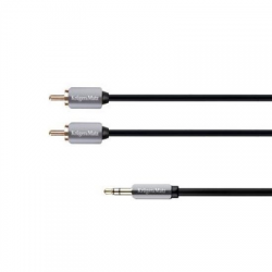 Kabel wtyk jack 3.5 - 2RCA stereo 3.0m Kruger Matz-85651